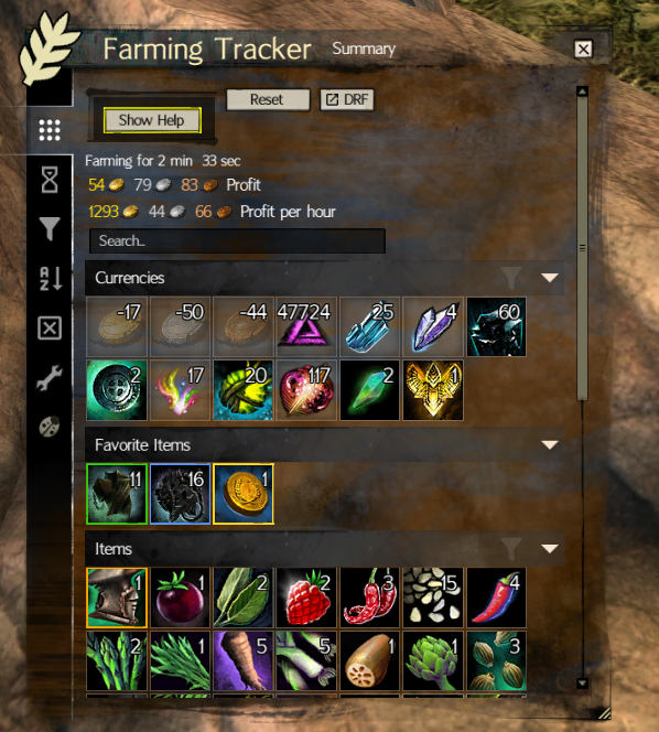 Farming Tracker Module | Blish HUD