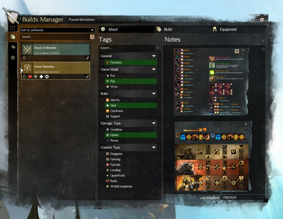 Builds Manager Module | Blish HUD